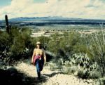 Sandra-Schmid-hiking-on-Linda-Vista-Trail-Tucson-AZ-1993