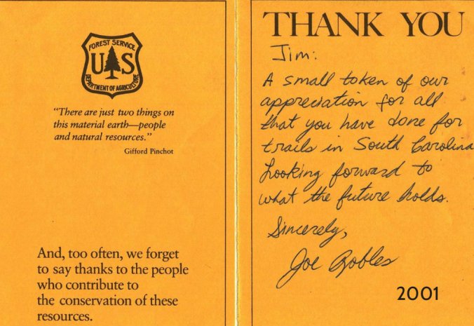 Note-from-Joe-Robles-Rec-Staff-Francis-Marion-Nat-Forest-SC-to-Jim-Schmid-12-1-01